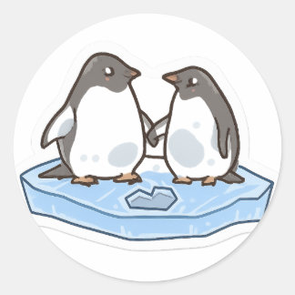 Cute Valentine’s Penguin Sticker