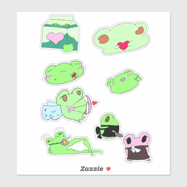 Cute valentine sticker pack (Blatt)