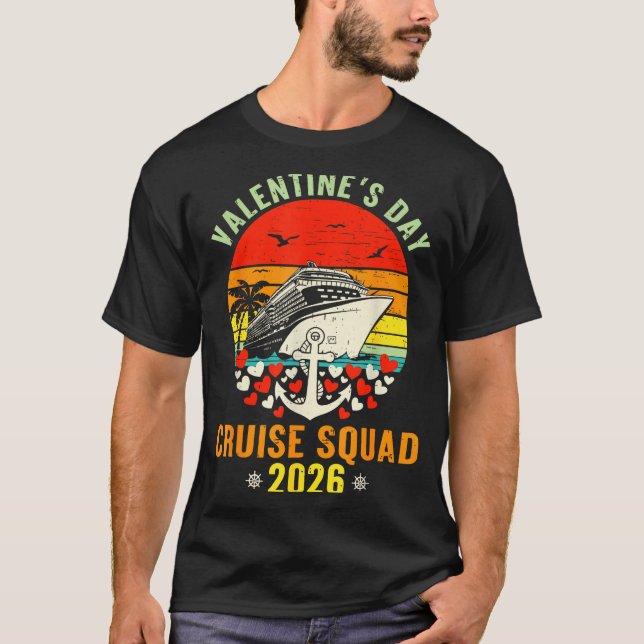 Cute Valentines Day Cruise 2026 Matching Cruise Fo T-Shirt (Vorderseite)