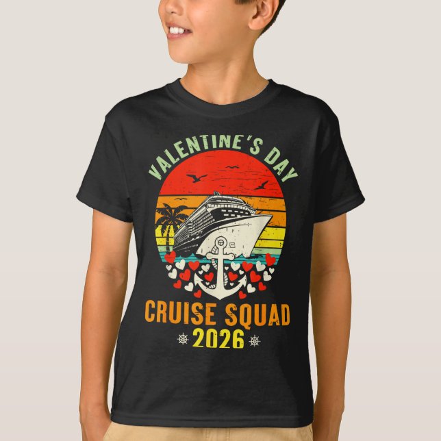 Cute Valentines Day Cruise 2026 Matching Cruise Fo T-Shirt (Vorderseite)