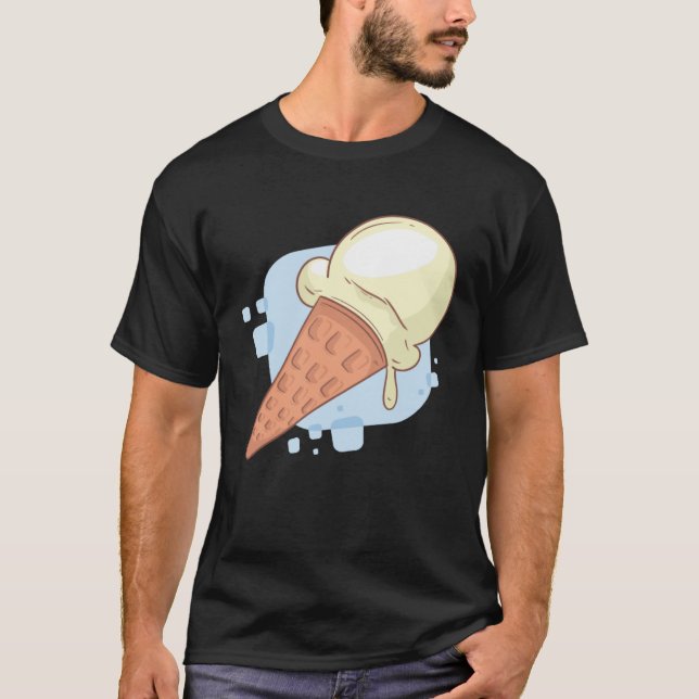 Cute Vanilla Ice Cream T-Shirt (Vorderseite)