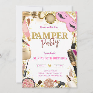 Cute Verwöhnparty Geburtstag Einladung