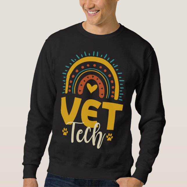 Cute Vet Tech Outfit Veterinarian Animal Nurse Sweatshirt (Vorderseite)
