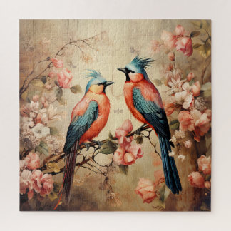 Cute vintage bird lovers  puzzle