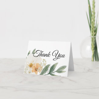Cute Vintage Floral Folded Thank You Cards. Dankeskarte