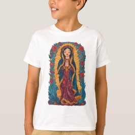 Cute Virgin of Guadalupe Kid's Tee Shirt