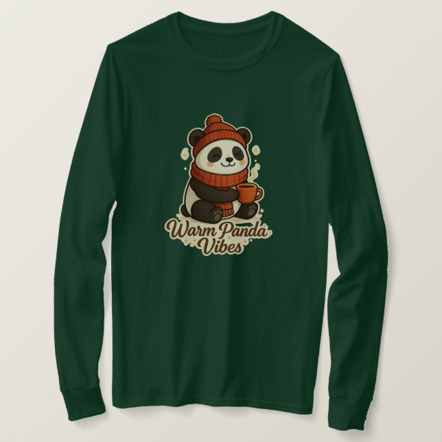 Cute & Warm Winter Illustration T-Shirt (Design vorne)