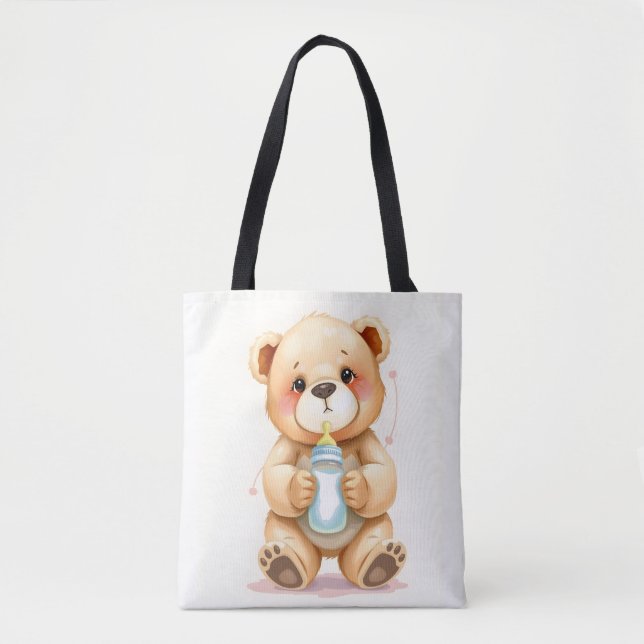 Cute Watercolor Baby Teddy Bear Illustration  (Vorderseite)