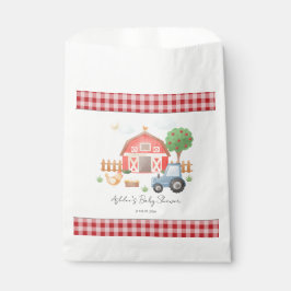 Cute Watercolor Barn Farm Animals Baby Shower  Geschenktütchen