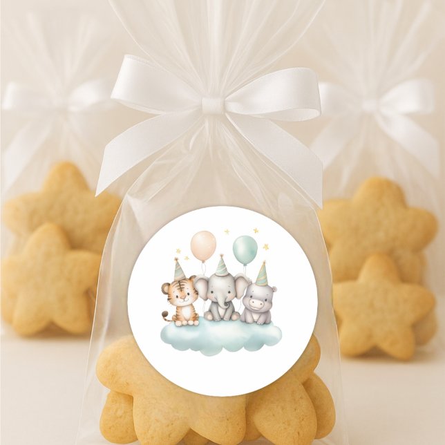 Cute watercolor Safari Baby Animal Sticker (Von Creator hochgeladen)