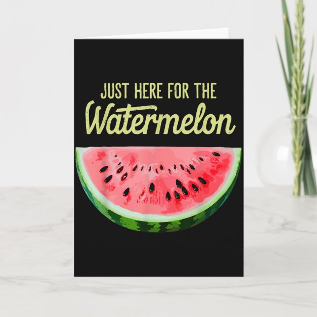 Cute Watermelon Print For Men Women Kids Watermelo Karte (Vorderseite)
