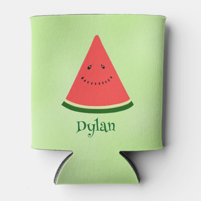 Cute Watermelon Summer Personalized Can Cooler  Dosenkühler (Vorderseite)