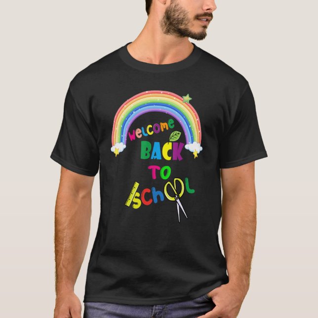 Cute Welcome Back To School First Day Of School Te T-Shirt (Vorderseite)