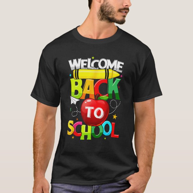 Cute Welcome Back To School  Student Teacher Women T-Shirt (Vorderseite)