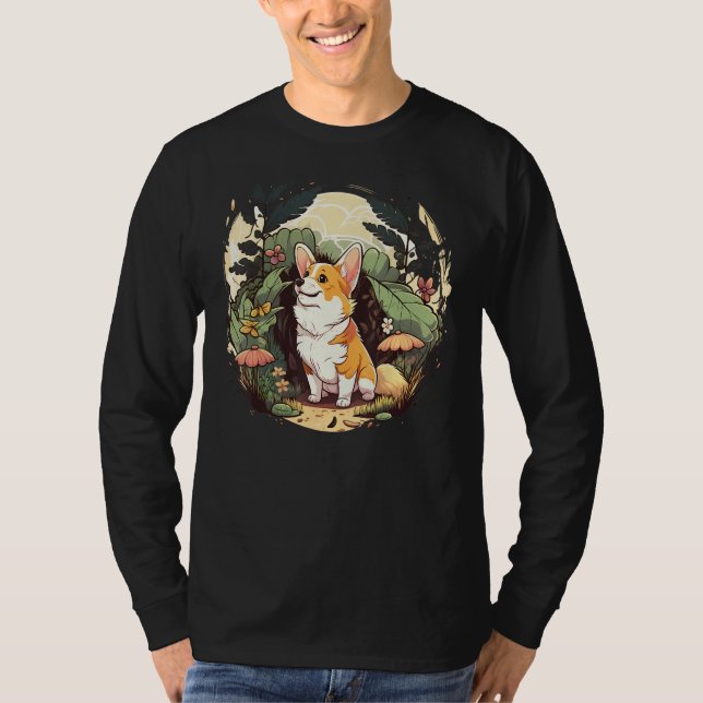 Cute Welsh Corgi Dog on Welsh Corgi  1 T-Shirt (Vorderseite)