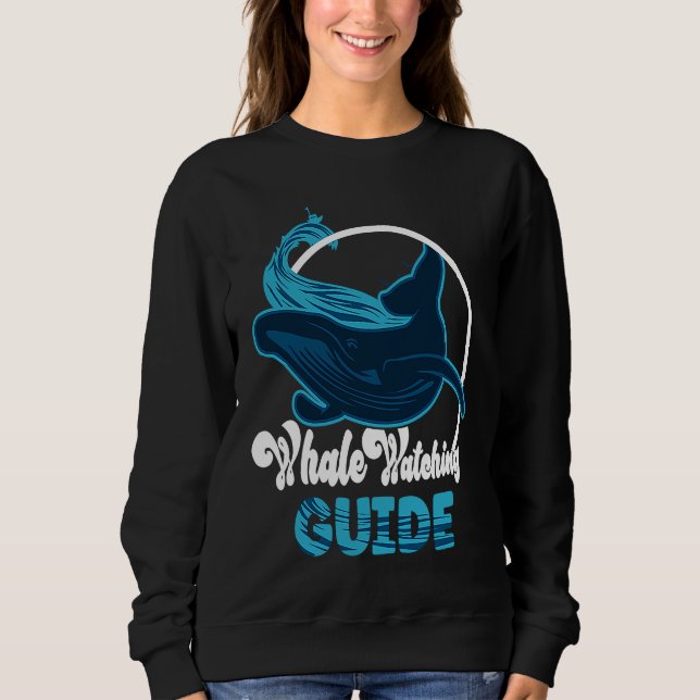 Cute whale watching Guide Sweatshirt (Vorderseite)