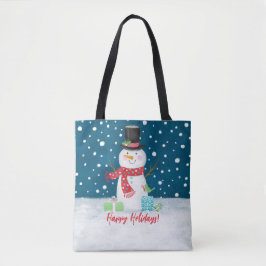 Cute Whimsical Christmas Snowman