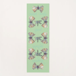 Cute Whimsical Dragonfly Butterfly Maureen Girard Yogamatte