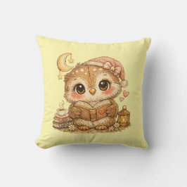 Cute Whimsical Watercolor Animal  Kissen