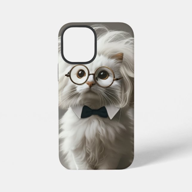  Cute  White Cat  – Personalized iPhone Hülle (Rückseite)