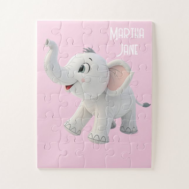 Cute White Elephant Puzzles  (Vertikal)