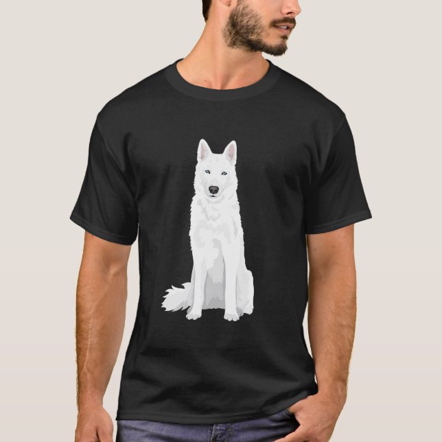 cute white Siberian Husky sweet white Snow dog  T-Shirt (Vorderseite)