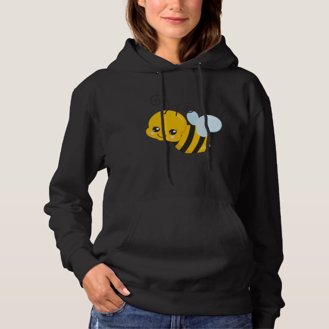 Cute Wholesome Bee Save the Bees Bumblebee Hoodie (Vorderseite)