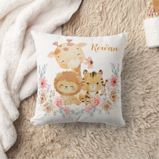 Cute Wild Animal Throw Pillow Kissen