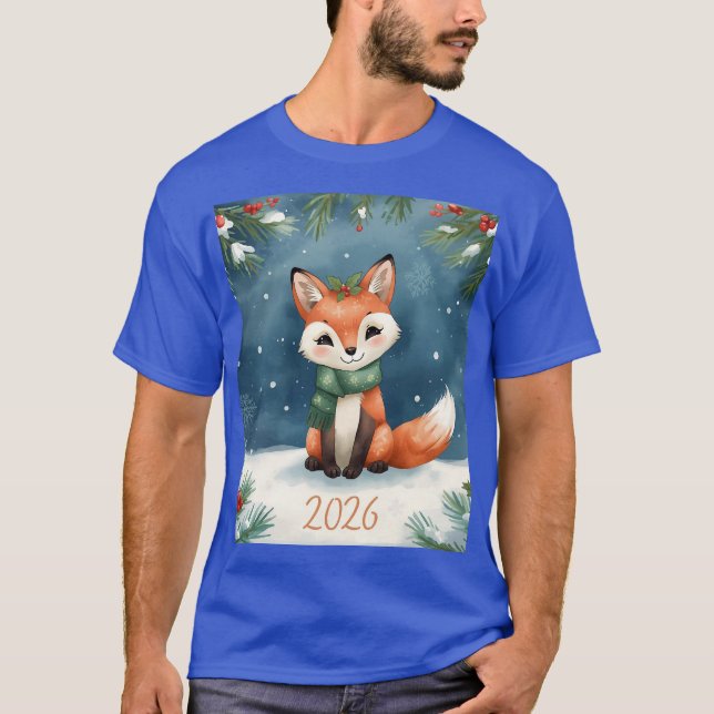 cute winter happy new year 2026 family tshirt (Vorderseite)