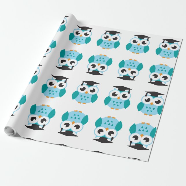 Cute wise owl geschenkpapier (Ungerollt)