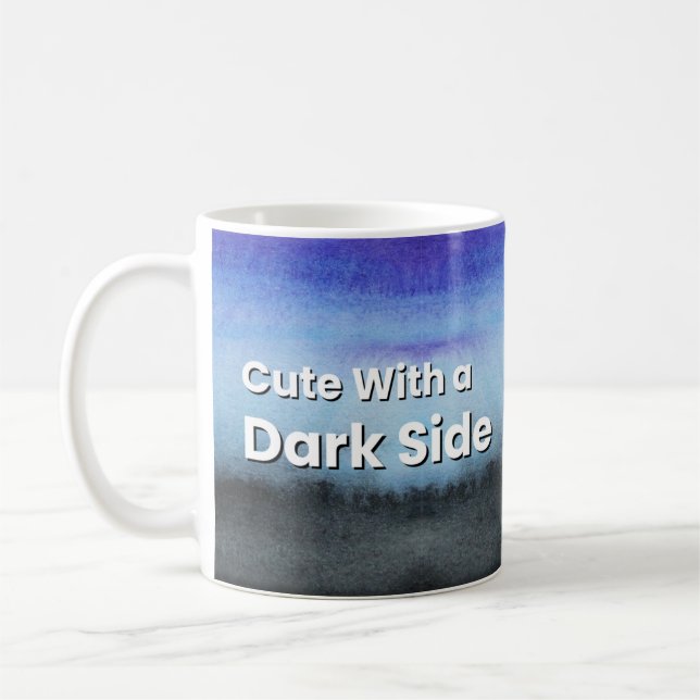 Cute With a Dark Side Aesthetic Kaffeetasse (Links)