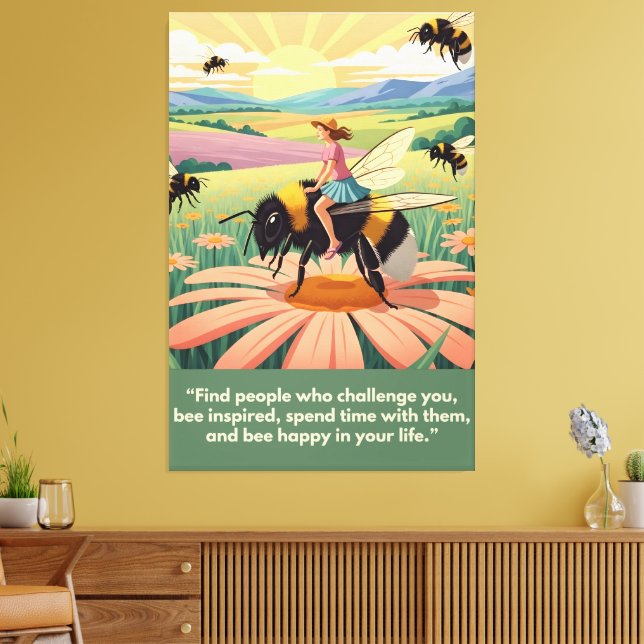 Cute, WPA Motivational Quote Leinwanddruck (Insitu (Wohnzimmer))