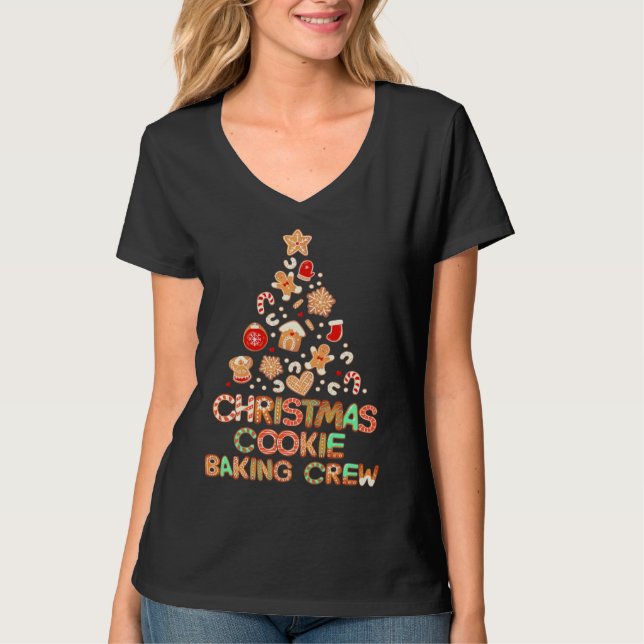 Cute Xmas Family Matching Christmas Cookie Baking  T-Shirt (Vorderseite)