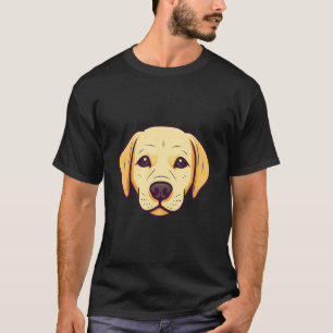 Cute Yellow Labrador Puppy Face Yellow Lab Mom T-Shirt