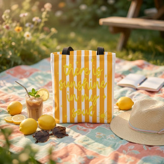 Cute Yellow Stripe Summer" Sunshine in my Soul"
