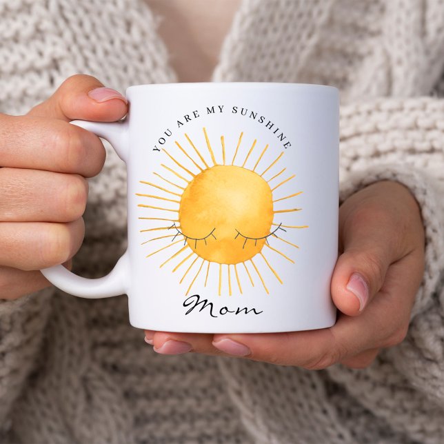 Cute You Are My Sunshine, Mom Keepsake Quote Kaffeetasse (Von Creator hochgeladen)