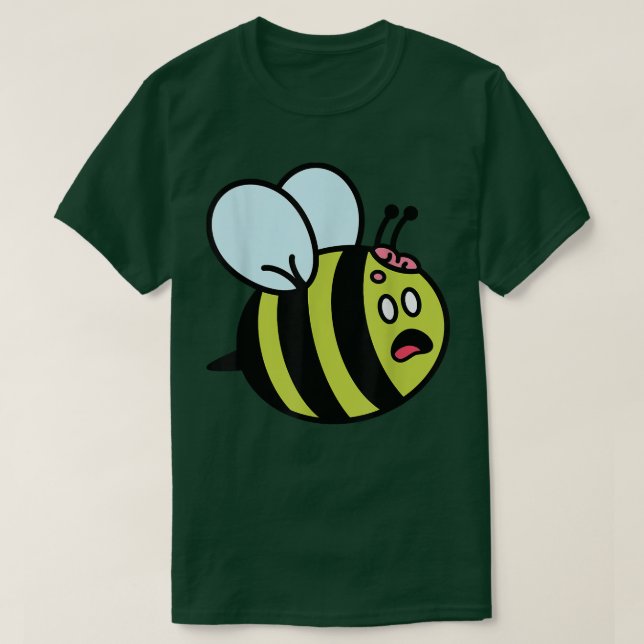 Cute Zombie Bee Zombee Halloween Graphic Funny Sar T-Shirt (Design vorne)
