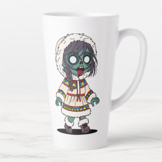 Cute Zombie Inuit Girl Milchtasse