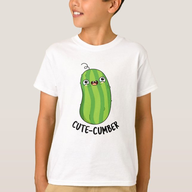 Cutecumber Funny Cucumber Pub T-Shirt (Vorderseite)