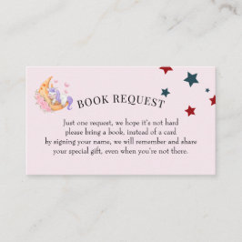 CuteHalloween Baby Shower Book Request Insert Card