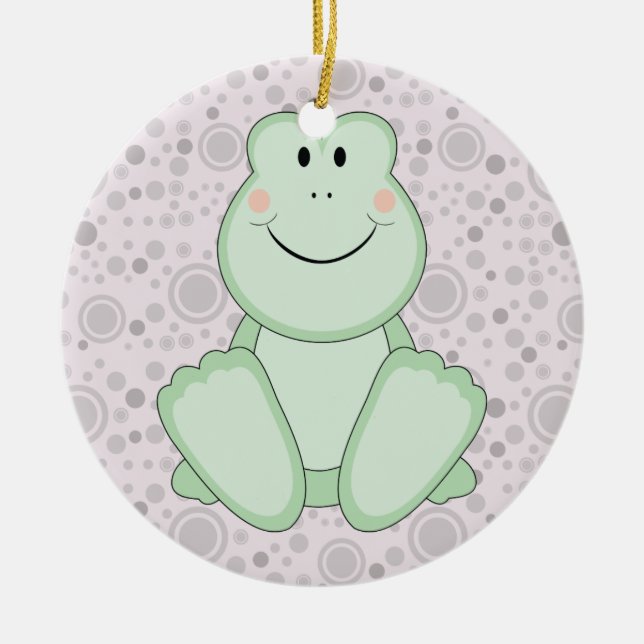 Cutelyn Baby Frog Keramikornament (Vorne)