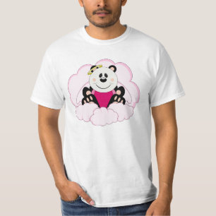 Cutelyn Baby Girl Angel Panda Bear auf Wolken T-Shirt