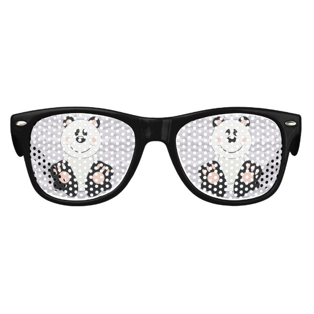 Cutelyn Panda Bear Partybrille (Vorderseite)