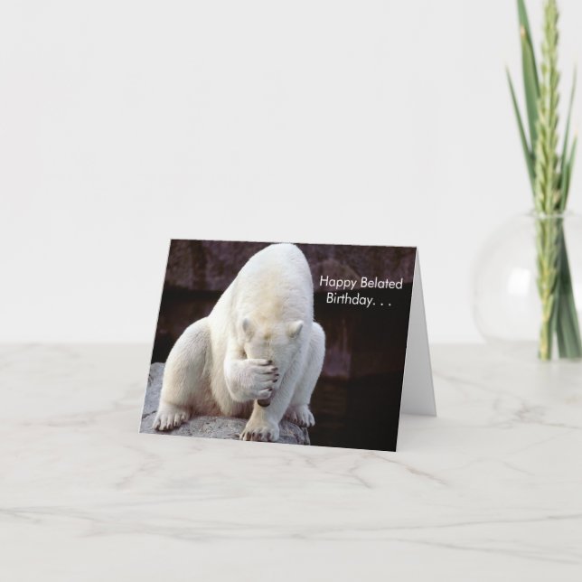 Cuteness Galore Belated Birthday Card Karte