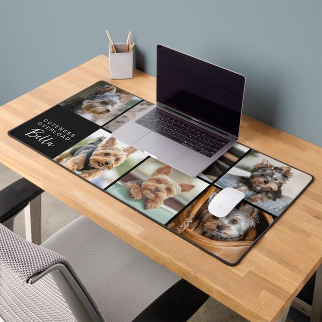 Cuteness Overboard Script Pet Photo Schreibtischunterlage (Von Creator hochgeladen)