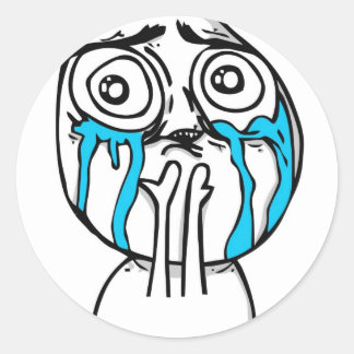 Cuteness Overload Meme Runder Aufkleber