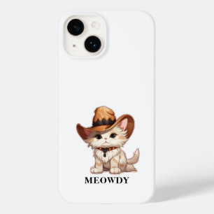 Cuteness Overload Meowdy Western Cat Case-Mate iPhone 14 Hülle