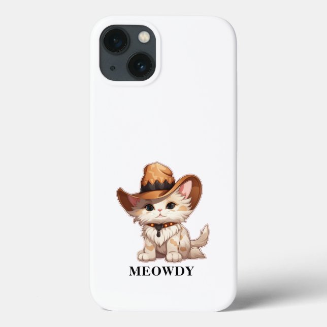 Cuteness Overload Meowdy Western Cat Case-Mate iPhone Hülle (Rückseite)