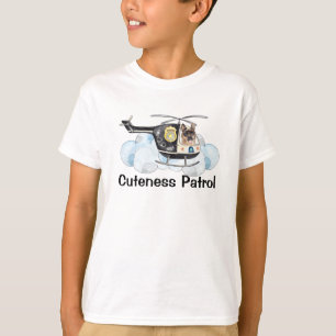 Cuteness Patrol Police K-9 Hundehubschrauber T-Shirt