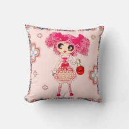 CutePziemlich Girly PinkyP Pink Kawaii Girl von Le Kissen